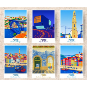 Portugal postkaart Porto - overzicht